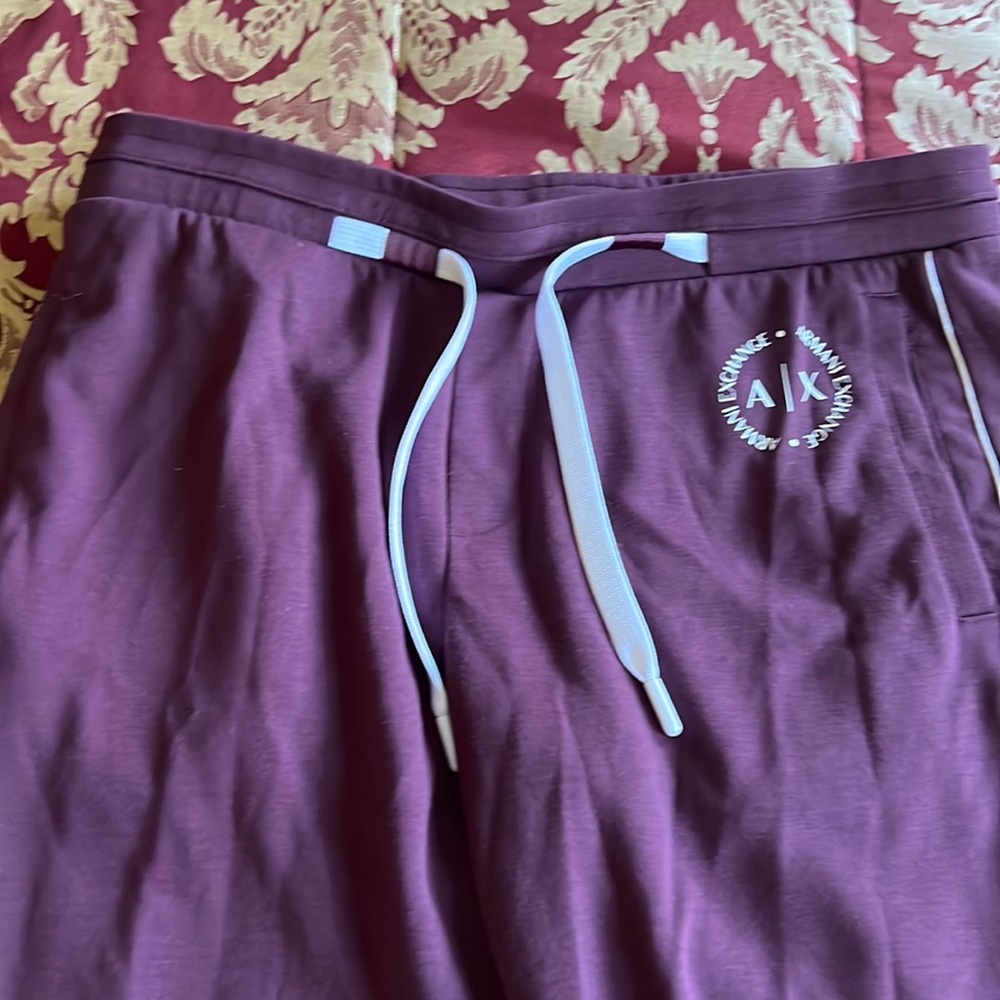 Armani Exchange Maroon Jogger Sweatpants Never used